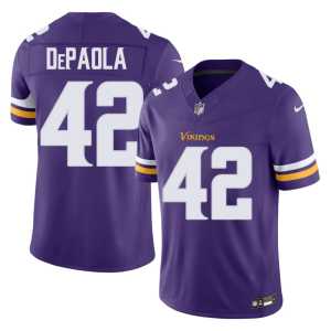 Andrew DePaola Game Vikings Nation Men #42 Purple Jersey 770320-294 - Image 1