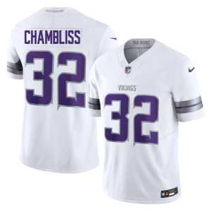 Alternate Chaz Chambliss #32 Men NIL White Purple Pride Jerseys 580914-279 - Image 1