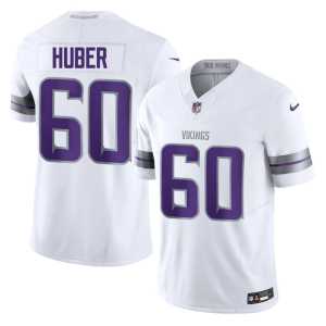 Alternate Joe Huber Men MIN White #60 Replica Jerseys 665776-804 - Image 1