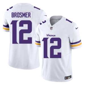 Max Brosmer Men MIN White #12 Official Jerseys 517540-299 - Image 1