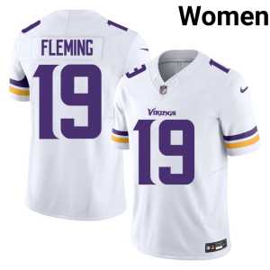The Purple Womens White Dontae Fleming 2026-27 #19 Jersey 621663-664 - Image 1