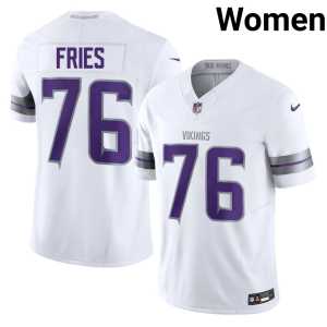 Alternate White Replica #76 Women Will Fries Vikings Jersey 725242-960 - Image 1