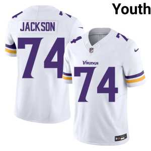 #74 Player Minnesota Vikings Youth White Donovan Jackson Jerseys 262006-179 - Image 1