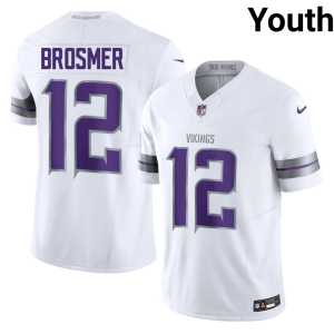 Alternate Player Minnesota #12 Youth White Max Brosmer Jerseys 558379-232 - Image 1